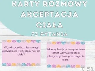 Karty rozmowy o akceptacji ciała / karty terapeutyczne