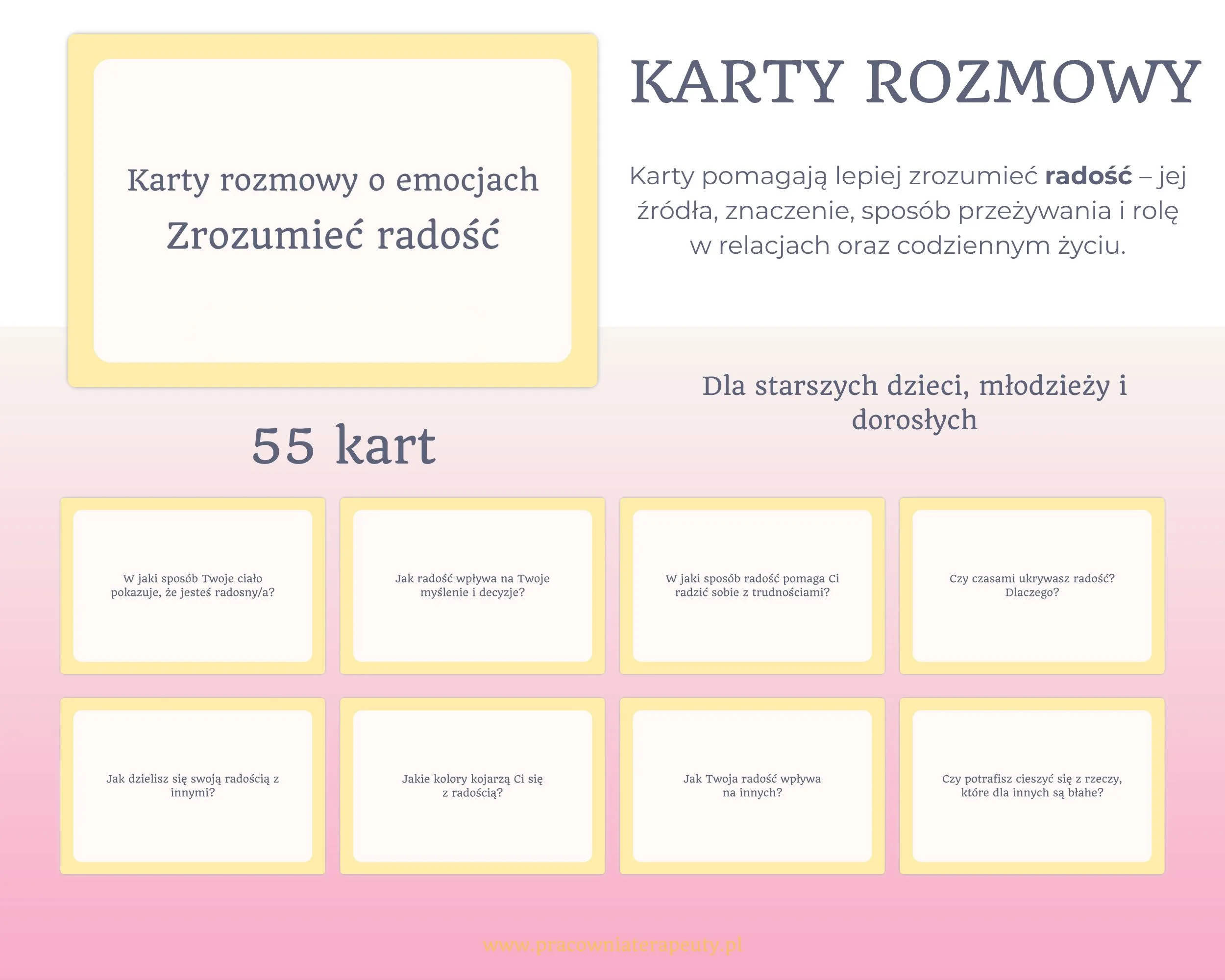 Zrozumieć Radość, karty do rozmowy o emocjach